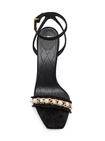 95MM Embellished Suede Sandals