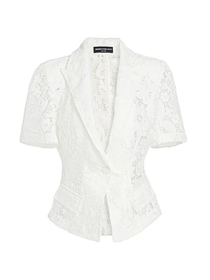 Melbourne Floral Guipure Lace Blazer