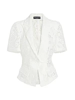 Melbourne Floral Guipure Lace Blazer