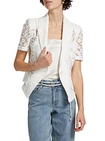 Melbourne Floral Guipure Lace Blazer