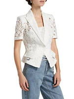 Melbourne Floral Guipure Lace Blazer