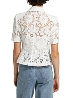 Melbourne Floral Guipure Lace Blazer