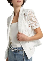 Melbourne Floral Guipure Lace Blazer