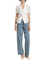 Melbourne Floral Guipure Lace Blazer