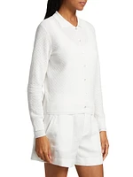 Double Layer Mesh Cardigan