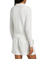 Double Layer Mesh Cardigan
