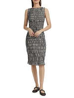 Rosella Smocked Plaid Knee-Length Dress