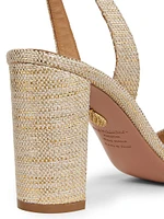 So Nude 85MM Metallic Sandals