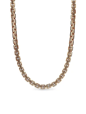 Box Chain Necklace in 18K Rose Gold
