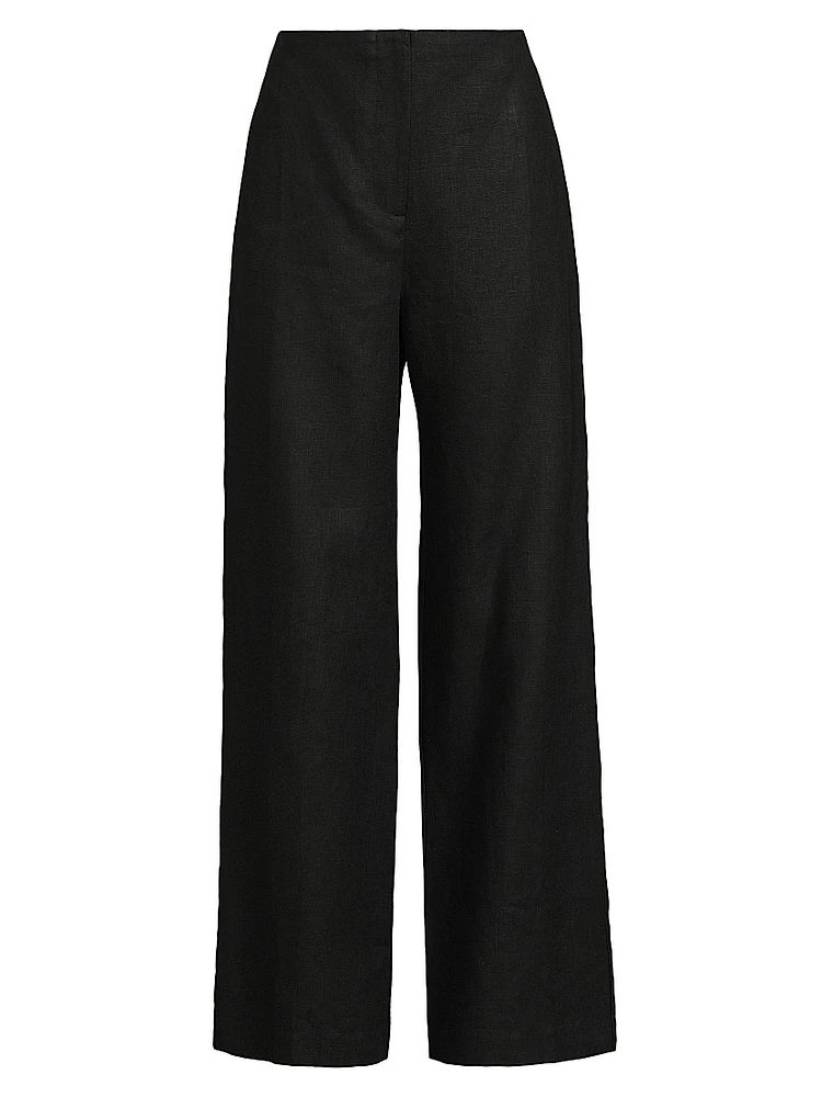 Lya Linen Wide-Leg Pants