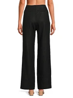 Lya Linen Wide-Leg Pants