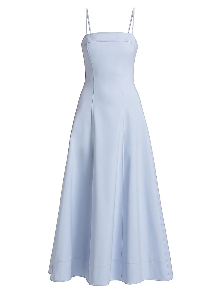 Marisol Cotton-Blend A-Line Midi-Dress