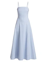 Marisol Cotton-Blend A-Line Midi-Dress