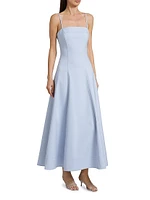 Marisol Cotton-Blend A-Line Midi-Dress