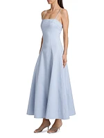 Marisol Cotton-Blend A-Line Midi-Dress