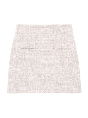 Tweed A-Line Miniskirt