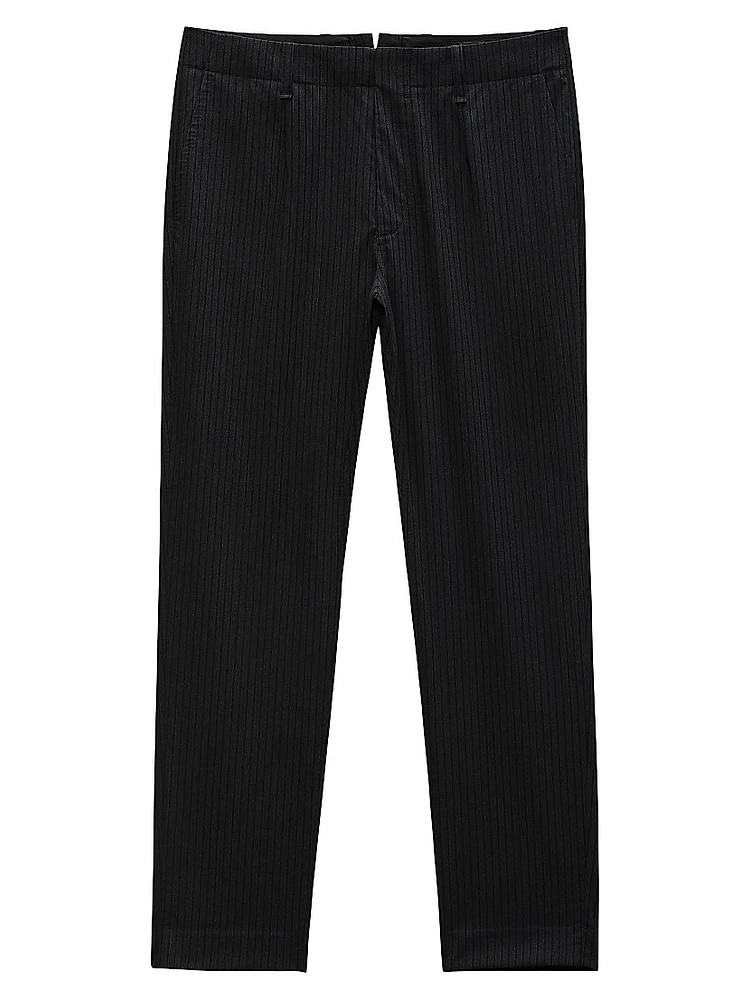Lennox Pinstripe Wool Trousers