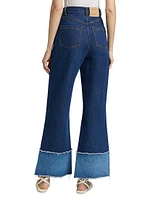 Stevi Wide-Leg Cuff Jeans