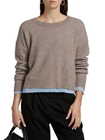 Lightweight Cashmere Layered Reversible Sweater