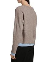 Lightweight Cashmere Layered Reversible Sweater