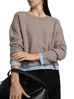 Lightweight Cashmere Layered Reversible Sweater