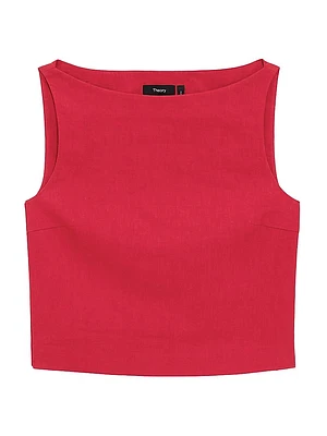 Cropped Boatneck Top