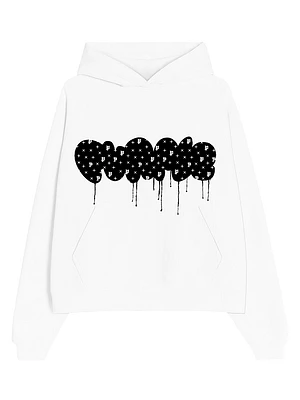 Graffiti Logo Cotton Fleece Hoodie