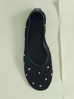 Balla Studded Mesh Ballet Flats