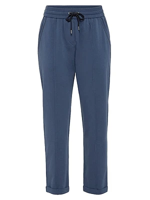Stretch Cotton Lightweight French Terry Track Trousers