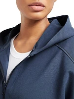 Stretch Cotton Lightweight French Terry Hooded Sweatshirt