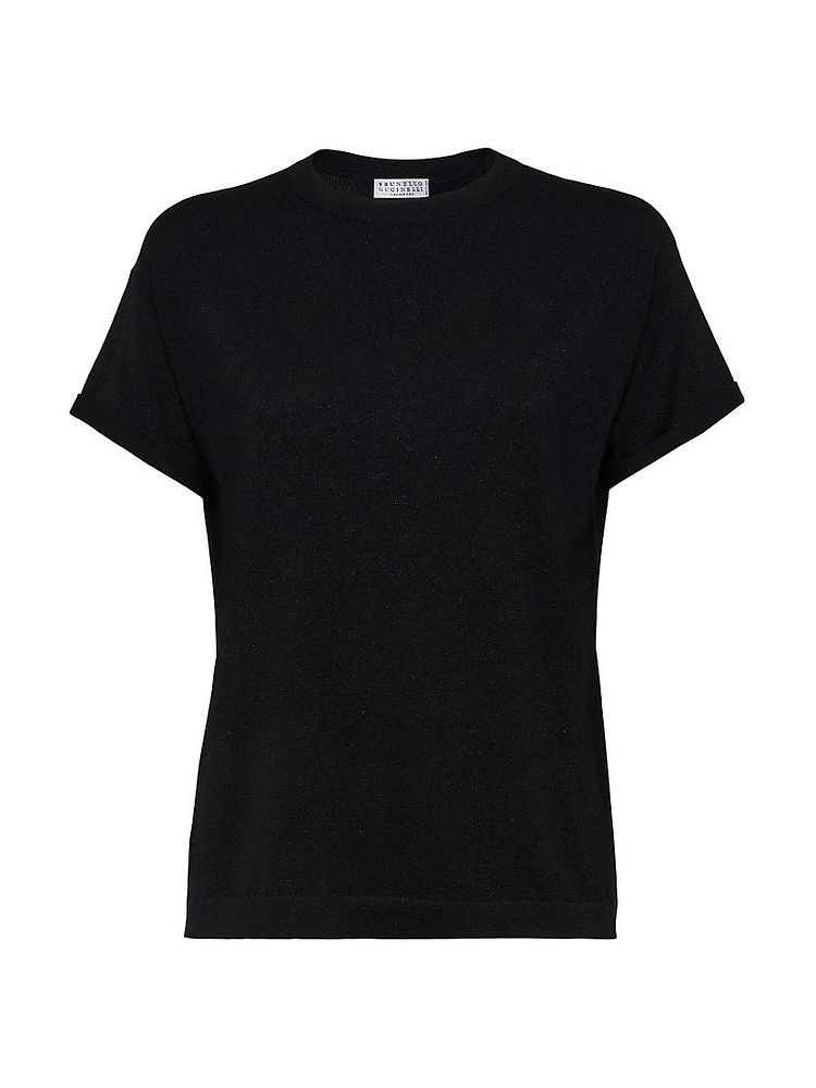 Sparkling Cashmere and Silk Lightweight Sweater