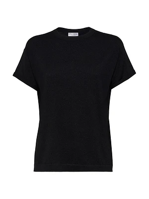 Sparkling Cashmere and Silk Lightweight Sweater