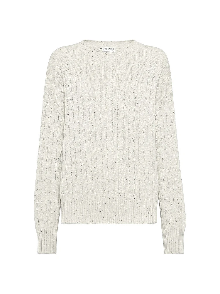 Cotton Dazzling Cables Sweater