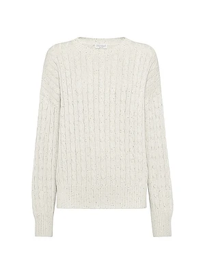 Cotton Dazzling Cables Sweater