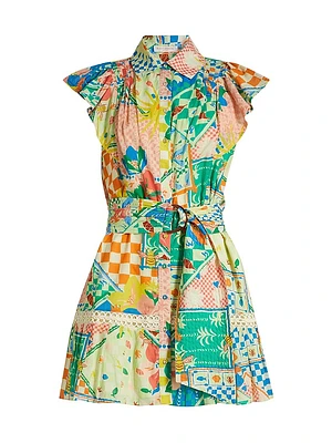 Garden Marceline Belted Minidress
