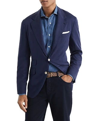 Délavé Silk Twill Deconstructed Cavallo Blazer