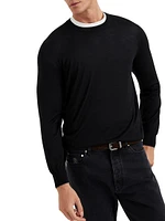 Lightweight Cashmere and Silk Crewneck Sweater