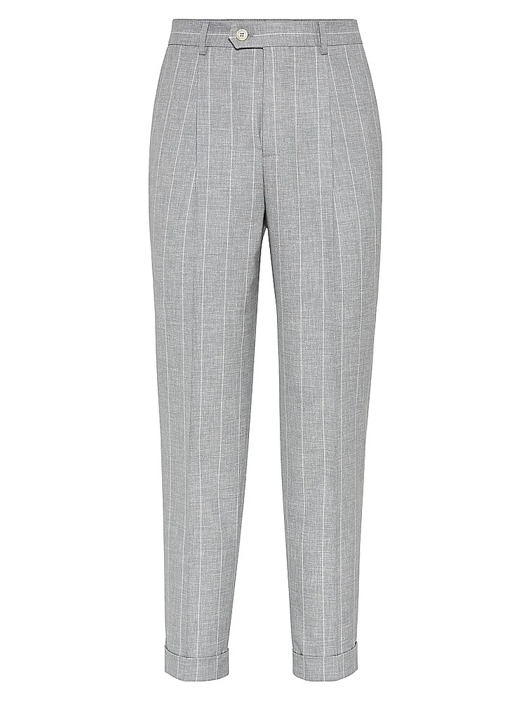 Fresco Leisure Fit Trousers with Pleats