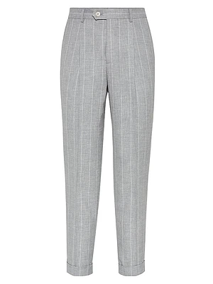 Fresco Leisure Fit Trousers with Pleats