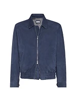 Suede Bomber Jacket