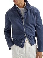 Suede Bomber Jacket