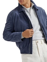 Suede Bomber Jacket