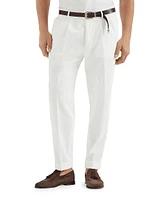 Garment Dyed Leisure Fit Trousers Cotton Narrow Wale Corduroy