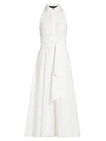 Chelsea Stretch-Cotton Sleeveless Midi-Shirtdress