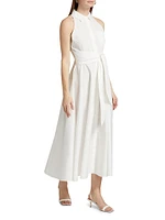 Chelsea Stretch-Cotton Sleeveless Midi-Shirtdress