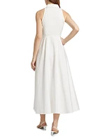 Chelsea Stretch-Cotton Sleeveless Midi-Shirtdress