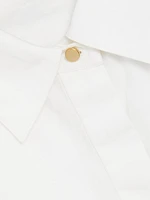 Chelsea Stretch-Cotton Sleeveless Midi-Shirtdress