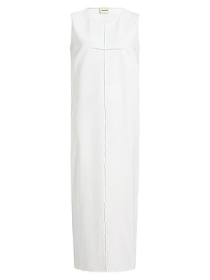 Hal Oversized Cotton Sleeveless Maxi Dress