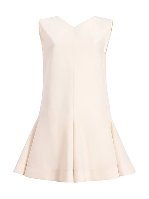 Mel Silk-Cotton Fit & Flare Minidress