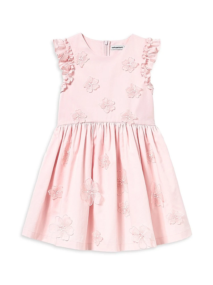 Little Girl's & Cotton Flower Dress